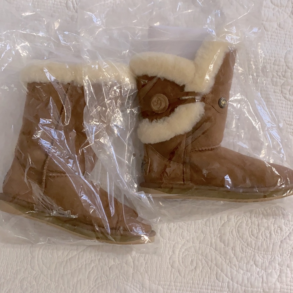 Australia Luxe Collective Nordic Shearling Short Boot Chestnut 7 7.5 38 - Picture 5 of 15